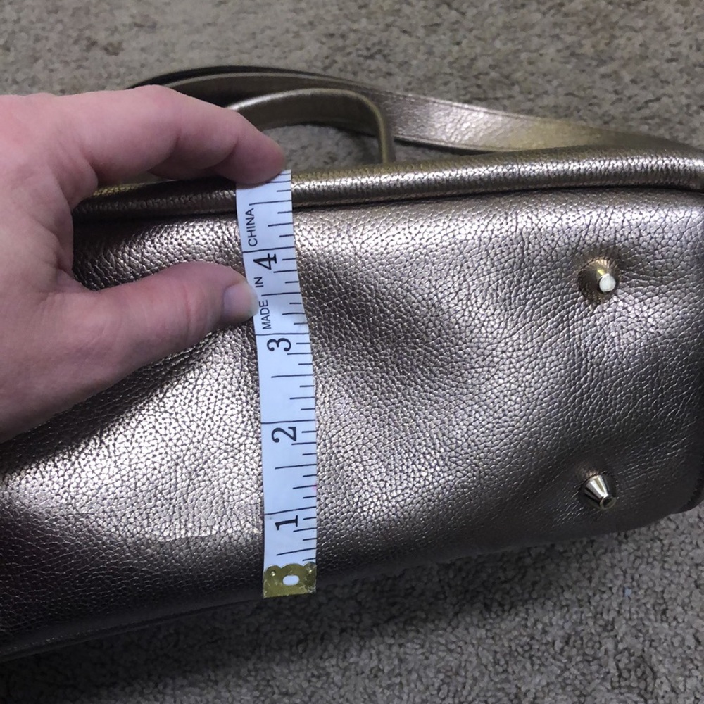 Elaine Turner Medium Gold Satchel Purse - Picture 8 of 10